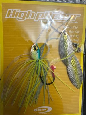 OSP High Pitcher 5/16oz JDM Spinnerbait. S61 Ghost Chart Blue Back DW. NIP