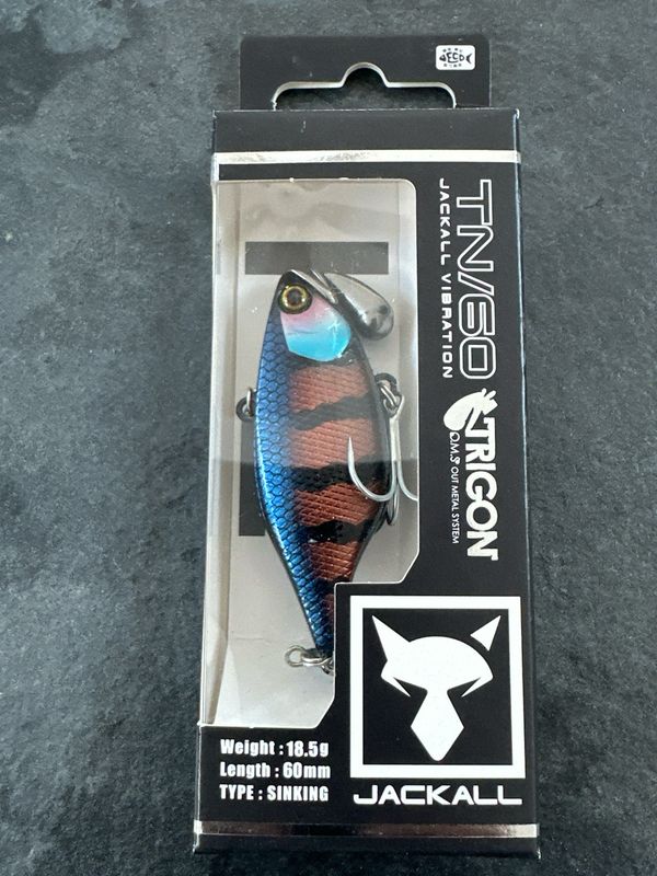 Jackall TN60 Trigon HS Impact Black. 60mm 18.5g. Harder To Find, Great Color. NIP