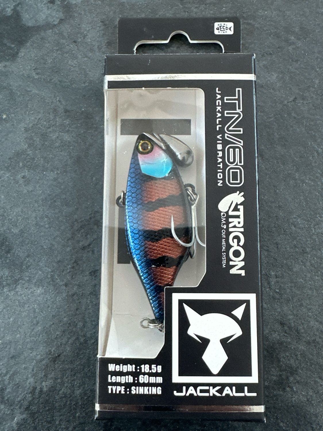 Jackall TN60 Trigon HS Impact Black. 60mm 18.5g. Harder To Find, Great Color. NIP