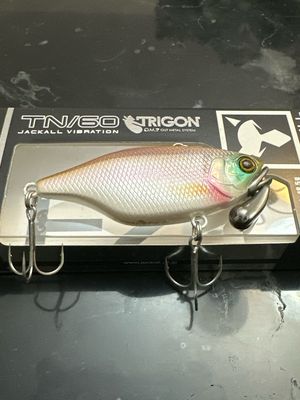 Jackall TN60 Trigon Deadly Pearl, 60mm 18.5g. Great Color. NIP