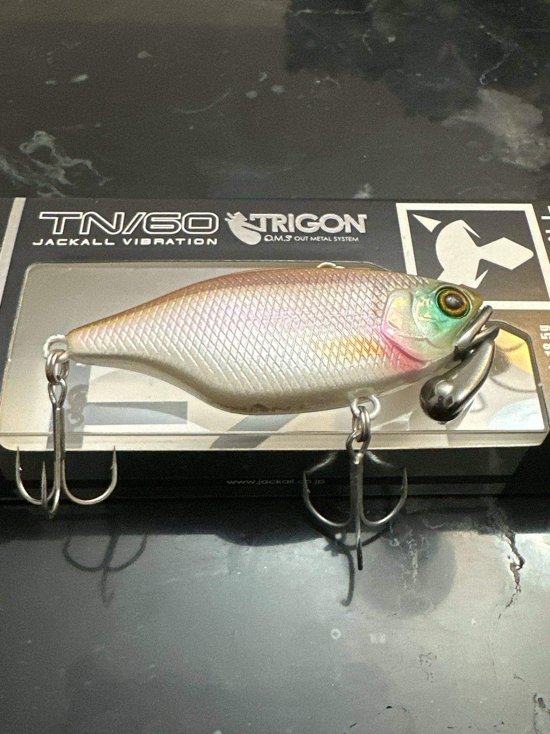 Jackall TN60 Trigon Deadly Pearl, 60mm 18.5g. Great Color. NIP