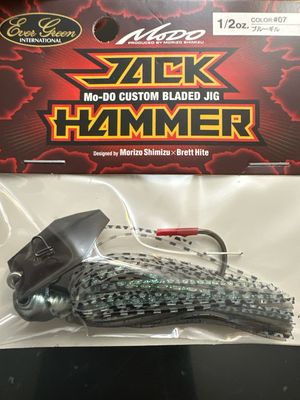 Evergreen Jack Hammer 1/2oz #07 Blue Gill Custom Bladed Jig
