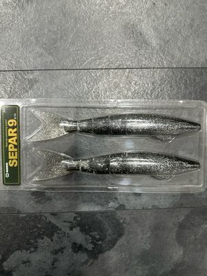 Madness Separ 9 #03 Smoked Silver Lame. Packs of 2 9” Multi Jointed JDM Soft Swimbaits. NIP