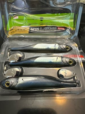 Fish Arrow Flash J Spin Elastomer 4inch #04 Blue Shad/Silver