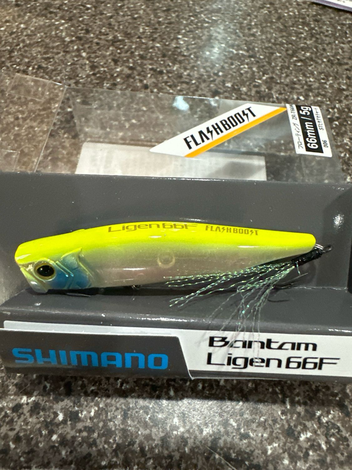 Shimano Bantam Ligen 66F Flashboost Topwater JDM Popper ZR-T66W. #006 5g (.18oz) 66mm 2.6”. NIP