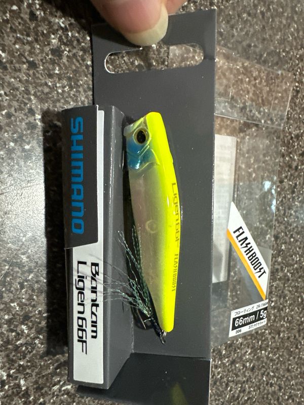 Shimano Bantam Ligen 66F Flashboost Topwater JDM Popper ZR-T66W. #006 5g (.18oz) 66mm 2.6”. NIP