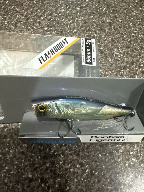 Shimano Bantam Ligen 66F Flashboost JDM Topwater Popper. #004 ZR-T66W 66m 5g (.18oz). NIP