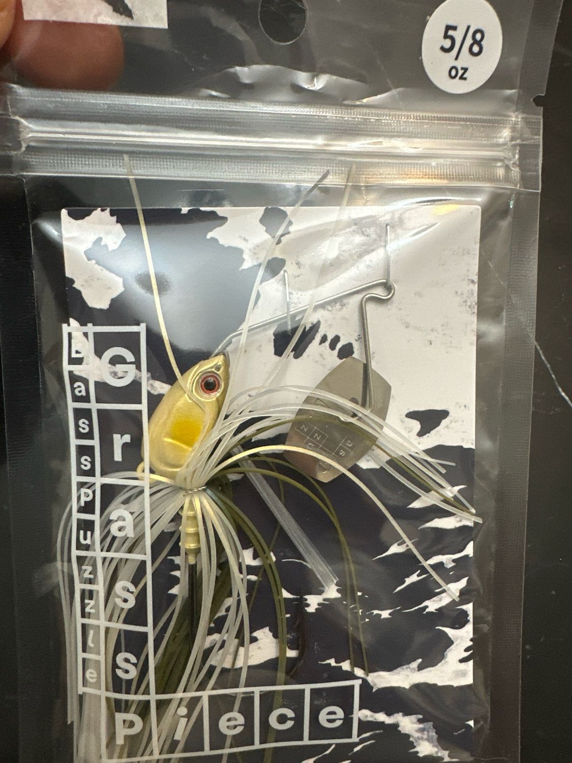 Bass Puzzle Grass Piece 5/8oz G09 Soft Ayu. Highly Sought After &amp; Hard To Find Unique &amp; Very Effective JDM Chatter. NIP