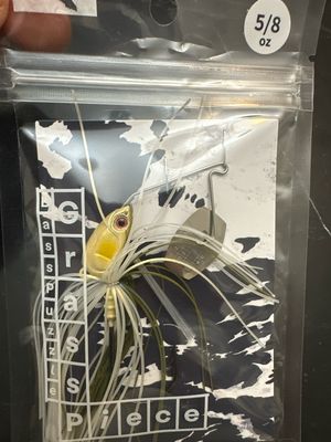 Bass Puzzle Grass Piece 5/8oz G09 Soft Ayu. Highly Sought After &amp; Hard To Find Unique &amp; Very Effective JDM Chatter. NIP