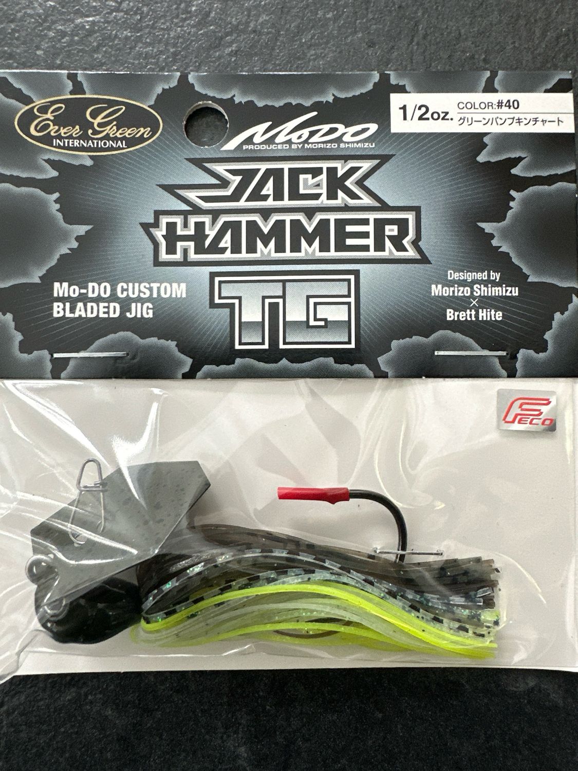 Ever Green Jack Hammer TG 1/2oz #40 Bladed Jig