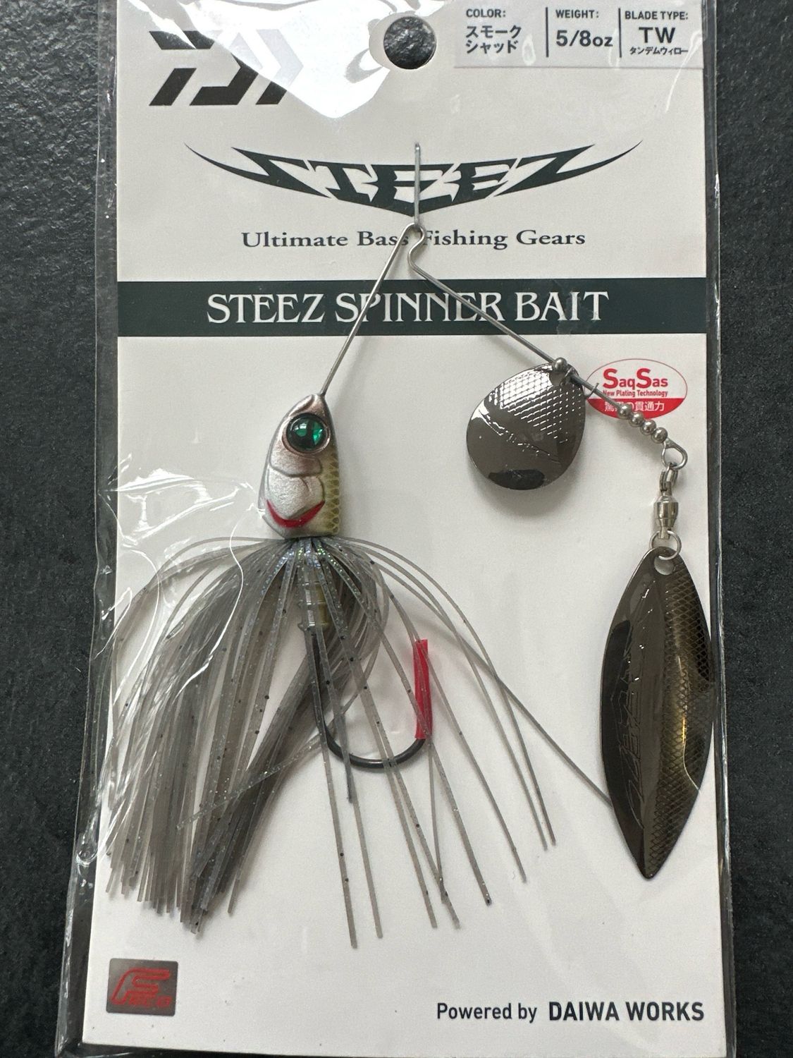 Daiwa Steez Spinner Bait 5/8oz TW Smoked Shad