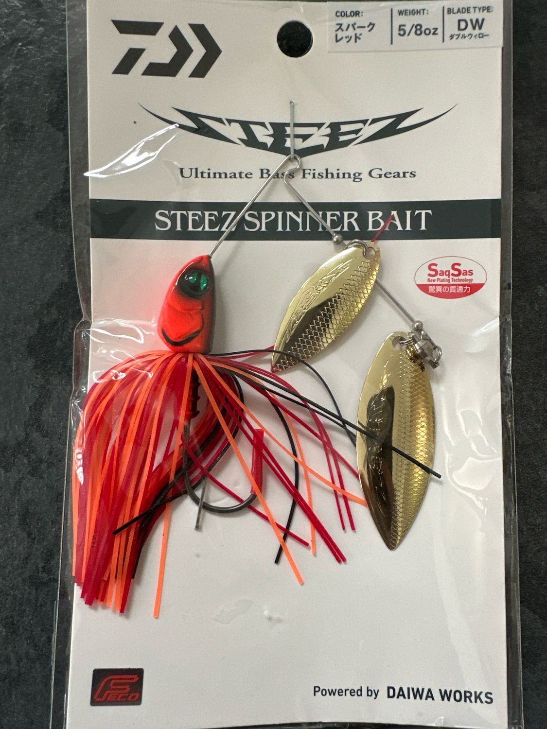 Daiwa Steez Spinner Bait 5/8oz DW Spark Red