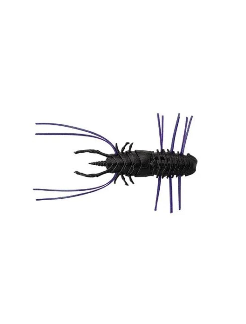Jackall Worm Wamwam Flare 60 Flat Black 5pcs/pack