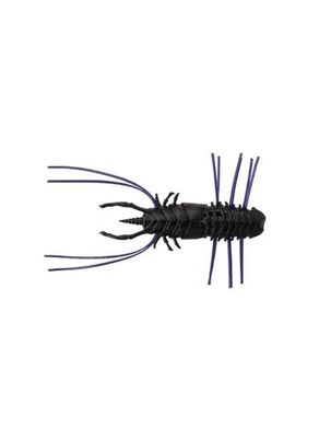 Jackall Worm Wamwam Flare 60 Flat Black 5pcs/pack