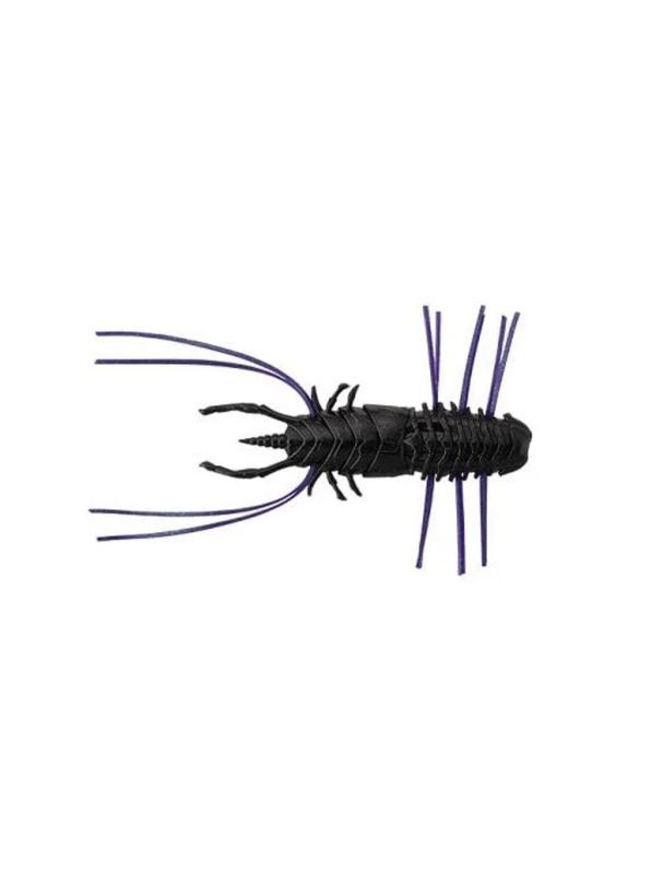 Jackall Worm Wamwam Flare 60 Flat Black 5pcs/pack