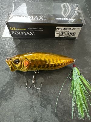 Megabass PopMax (SP-C) Special Color Dragon Fish Gold, 1/2oz New In Package.