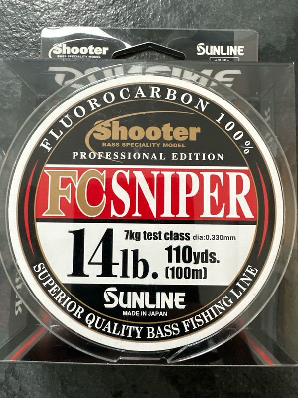 Sunline FC Sniper Flourocarbon 14lb 110yds (100m) Fishing Line
