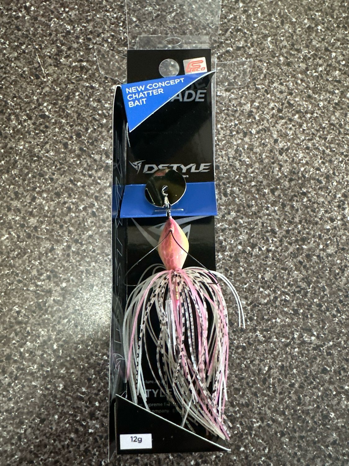 DStyle D-Blade New JDM Concept Chatter, 12g (7/16oz) Candy Shiner, Chatter Blade Raised To Be In-line With Hook For More Weedless Retrieve. NIP