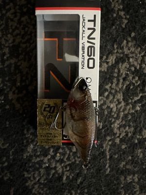 Jackall TN60 Disk Knocker Lipless Crankbait RARE 20th Anniversary Edition Armo Shrimp. Approx 1/2oz (13.8g), 60mm. Exact Bait In Pics. NIP