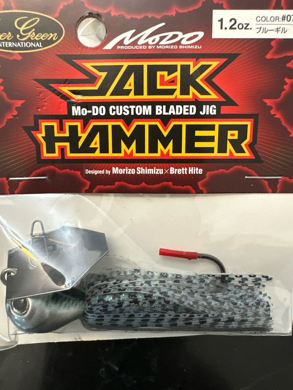 Evergreen Jack Hammer BIG 1.2oz JDM Chatterbait, Bluegill. NIP