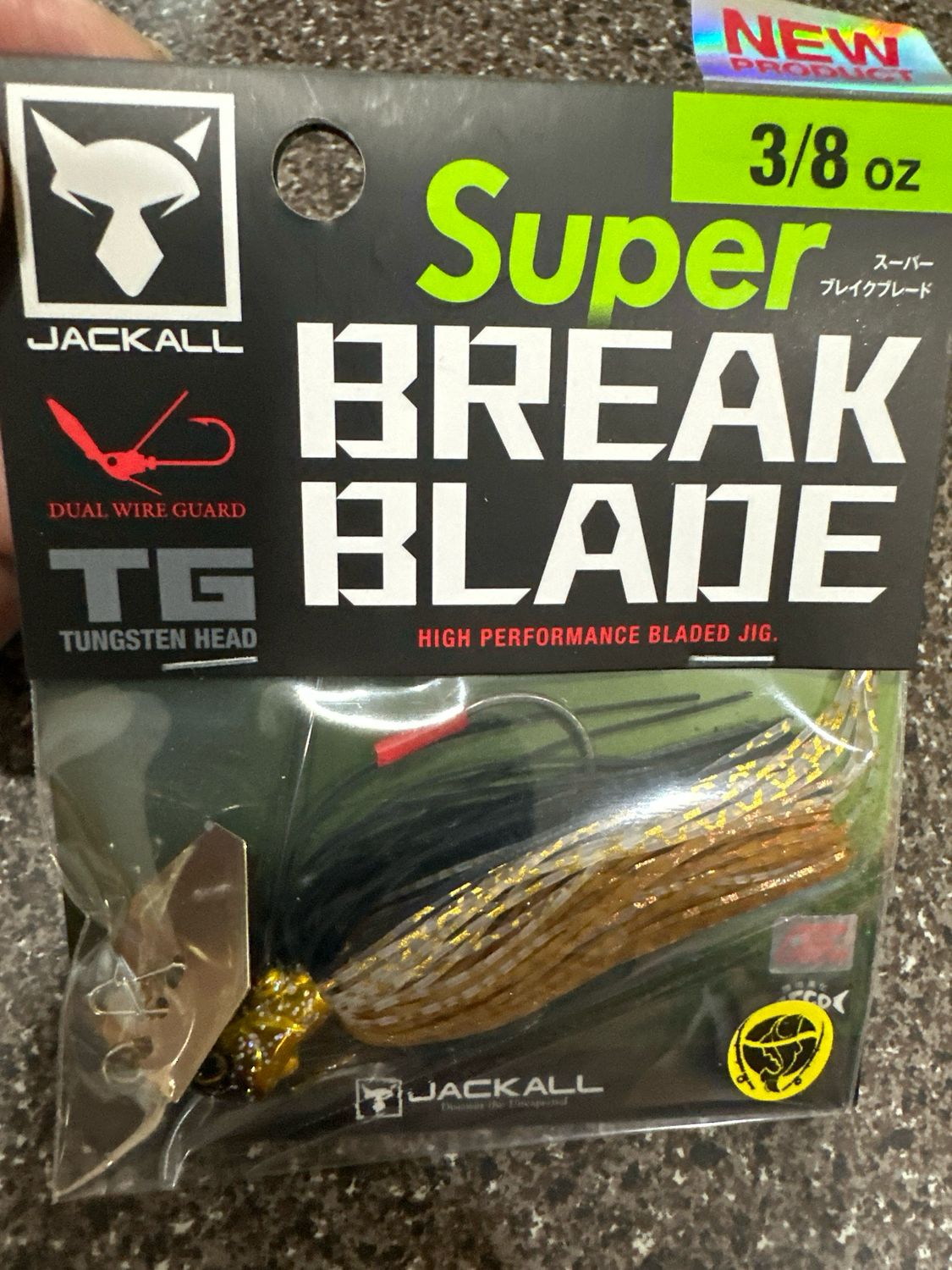 Jackall Super Break Blade TG 3/8oz Hologram Gold Bladed Jig
