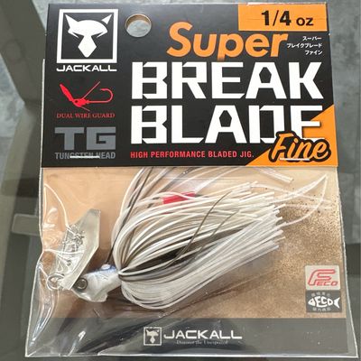 Jackall Super Break Blade Fine 1/4oz Super White Bladed Jig
