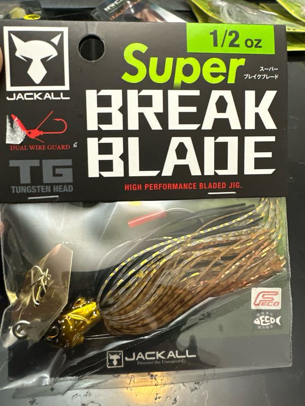 Jackall Super Break Blade TG 1/2oz Hologram Gold Bladed Jig