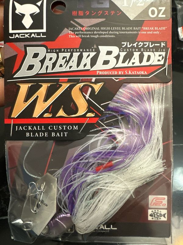 Jackall Break Blade WS TG 1/2oz WS Clear Wakasagi Custom Blade Bait