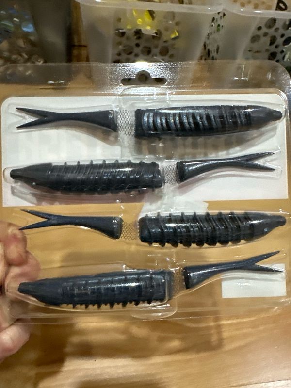 Jackall Bounty Fish 158 Cover Side Shad. 4 Baits/pk. Topwater, Specialized Walk The Dog JDM Soft Bait. 6+” Per Bait