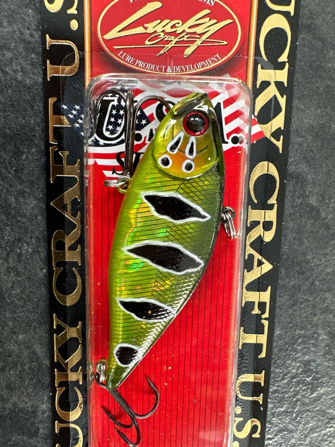 Lucky Craft LV-Max 500 Magma Peacock 3” 3/4oz Lipless Crankbait. NIp