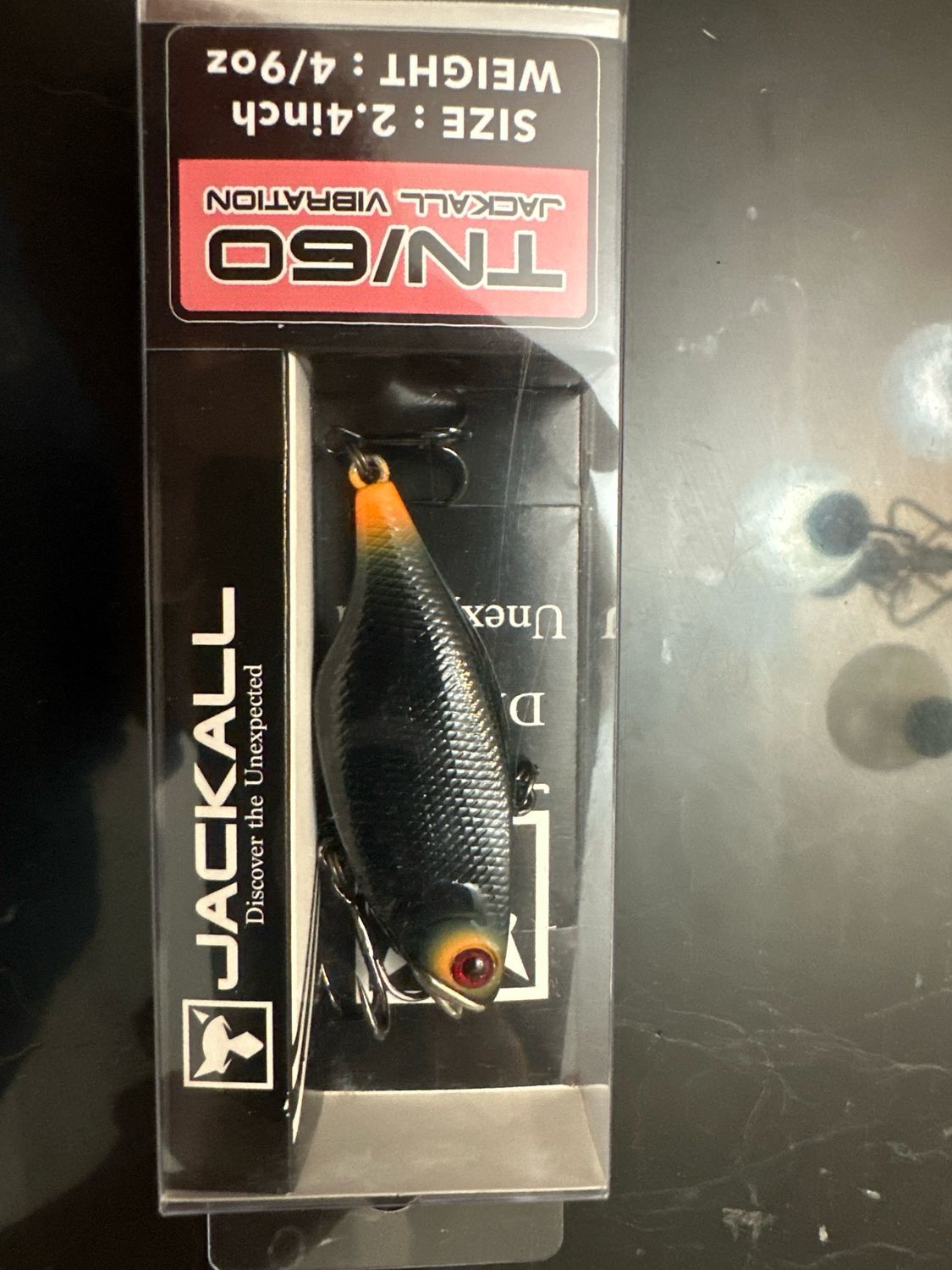 Jackall TN60 Vibration RARE, Hard To Find Color Black Market. NIP