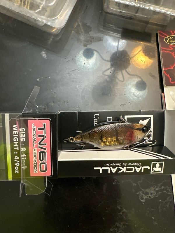 Jackall TN60 Vibration. RARE Mamo Shrimp 2.4” 4/9 Oz. Exact Bait In Pics. New In Box.