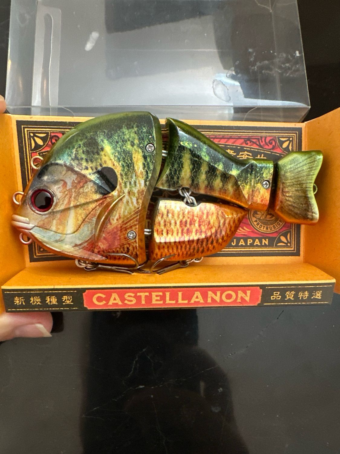 Detail Works Manifold Castellanon. Gorgeous &amp; Rare JDM Multi Jointed Bait. #030 Real Bluegill Silver Powder. 5” 1.9oz. Exact Bait In Pics. New In Box.
