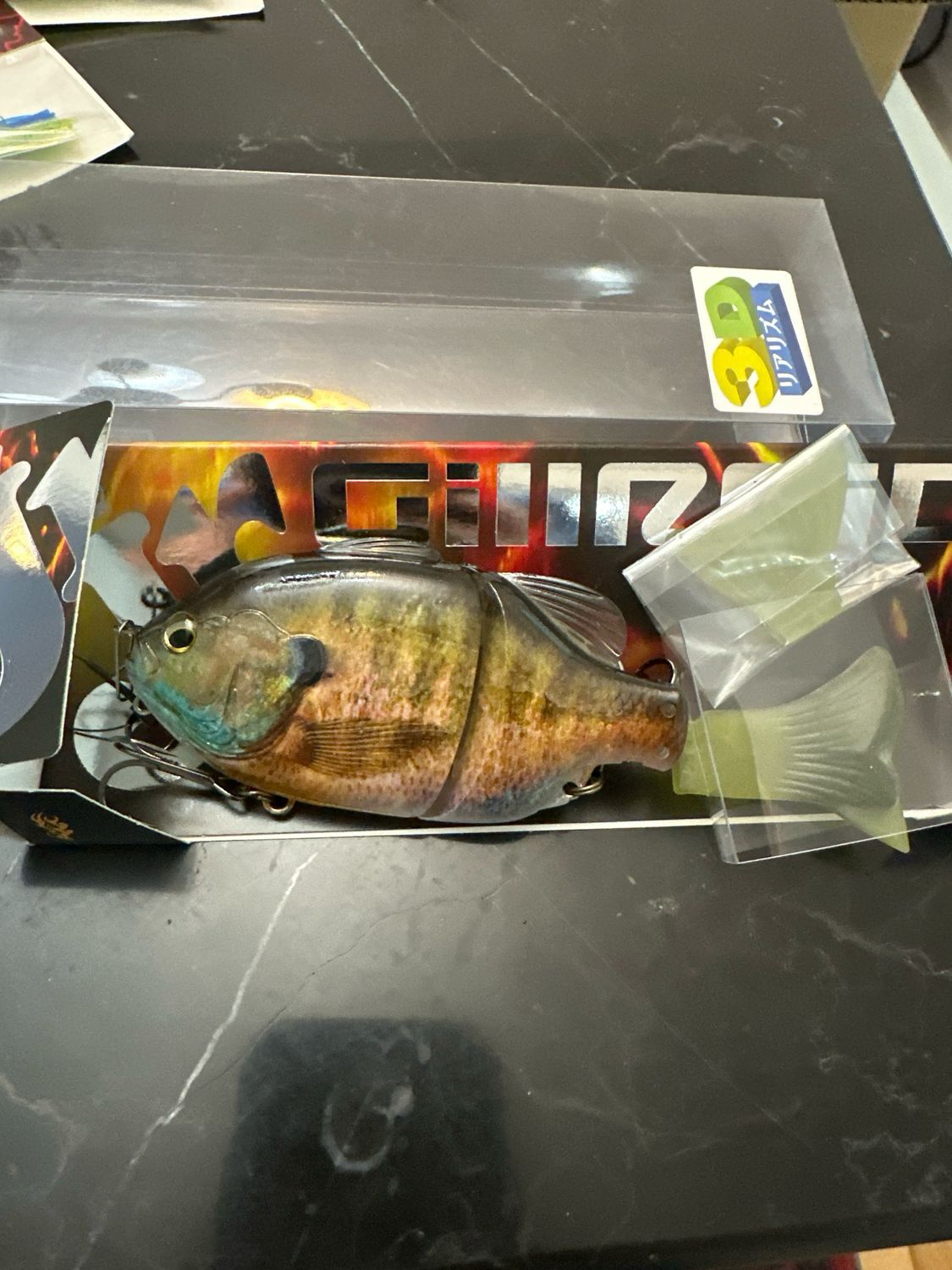 Imakatsu Gillroid Jr 13.5cm (boots Tail) 12cm (flat Tail) 1.8oz Class. #868 3D Realism Male Gill. Bluegill Shaped JDM Swimbait. New In Package.