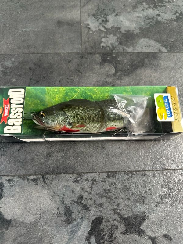 Imakatsu SG Plus Bassroid Nonkee #570 Bleeding Bass. 6.8” 3oz Class. Slow Floating JDM Swimbait. NIB