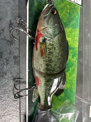 Imakatsu SG Plus Bassroid Nonkee #570 Bleeding Bass. 6.8” 3oz Class. Slow Floating JDM Swimbait. NIB