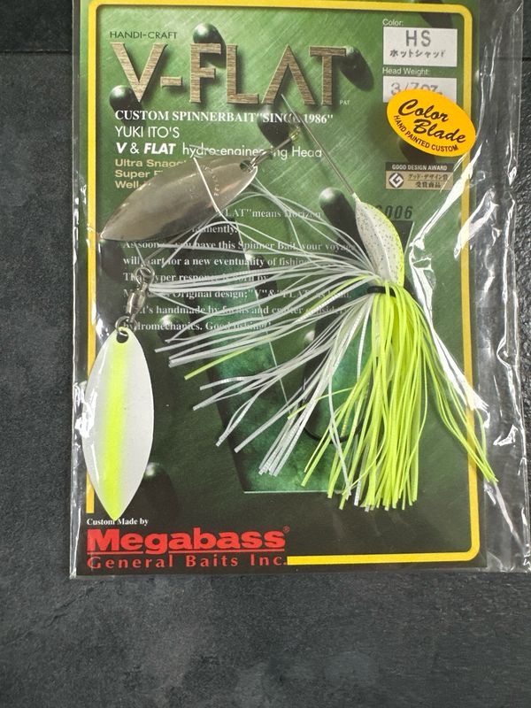 Megabass V-Flat HS (Hot Shad), Exact Bait In Pics. Great Color. 3/7oz Single Willow. NIP