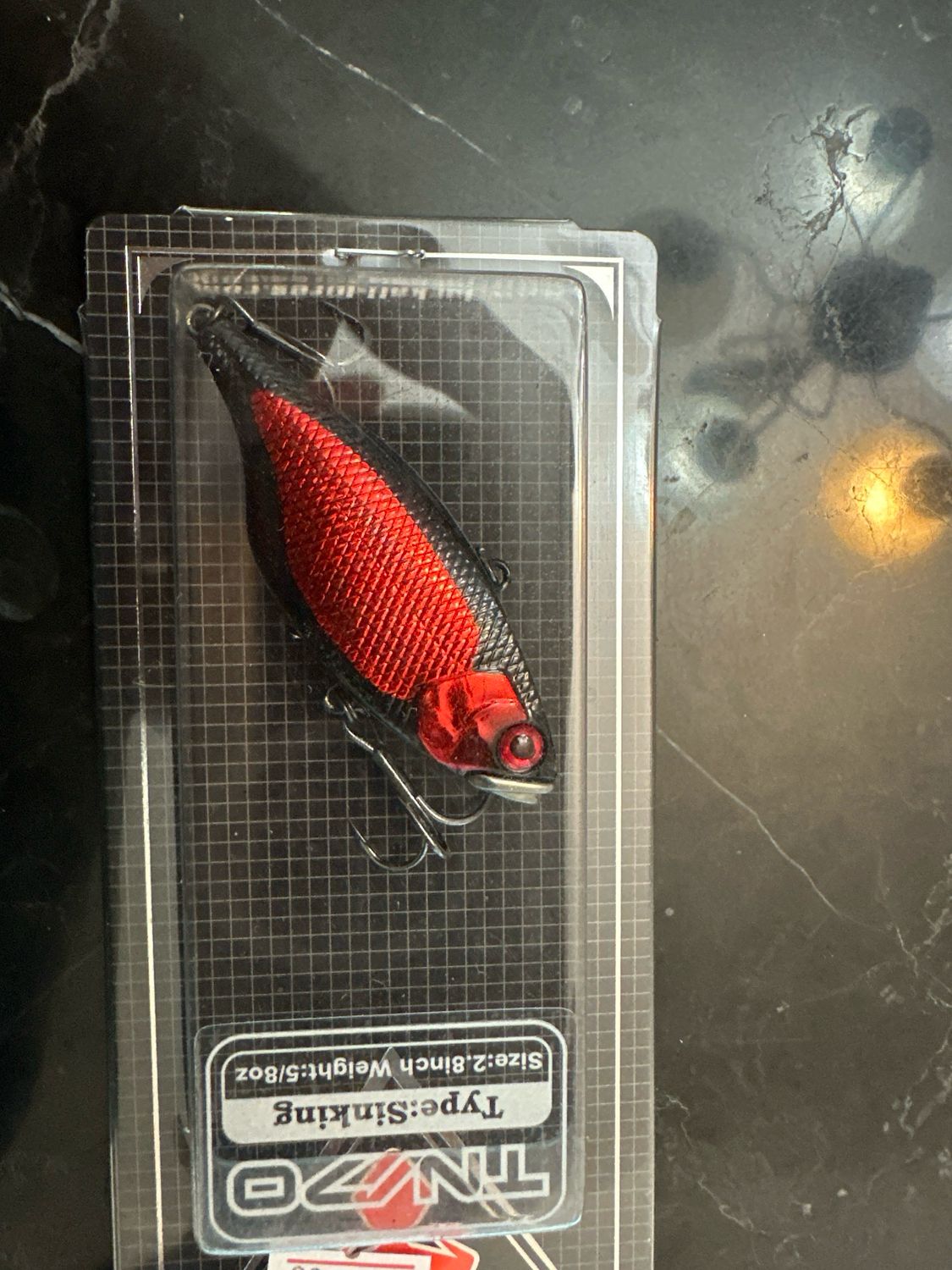 Jackall TN70 SC Black Red 2.8” 5/8oz. VERY Hard To Find Australia Color. New In Package