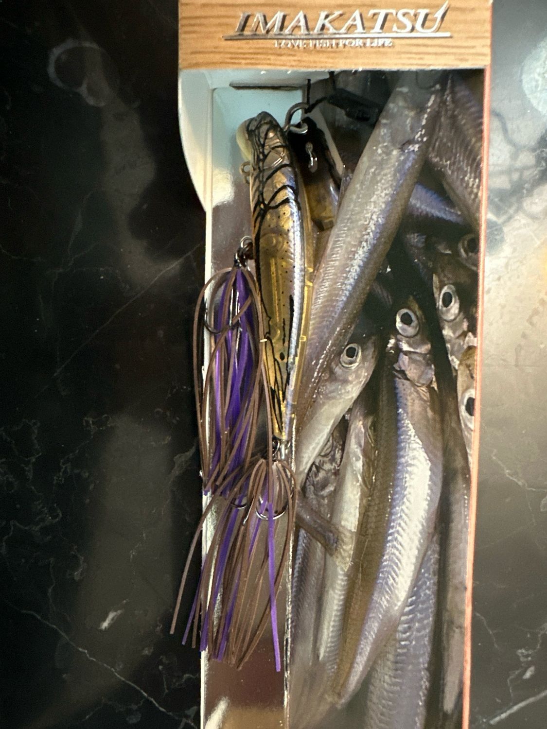 Imakatsu Alive Chatter 70 Fast Sinking #446 Suji Ebi. Very Effective JDM Chatterbait With Hard Minnow. New In Package