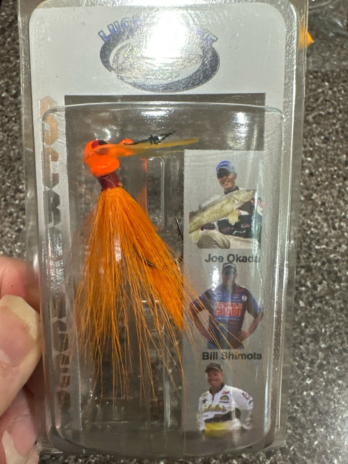 Luck E Strike 1/8oz Orange Bucktail Jig. NIP