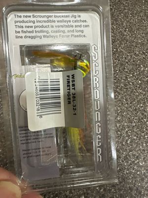 Luck E Strike 3/8oz Firetiger Bucktail Jig. NIP