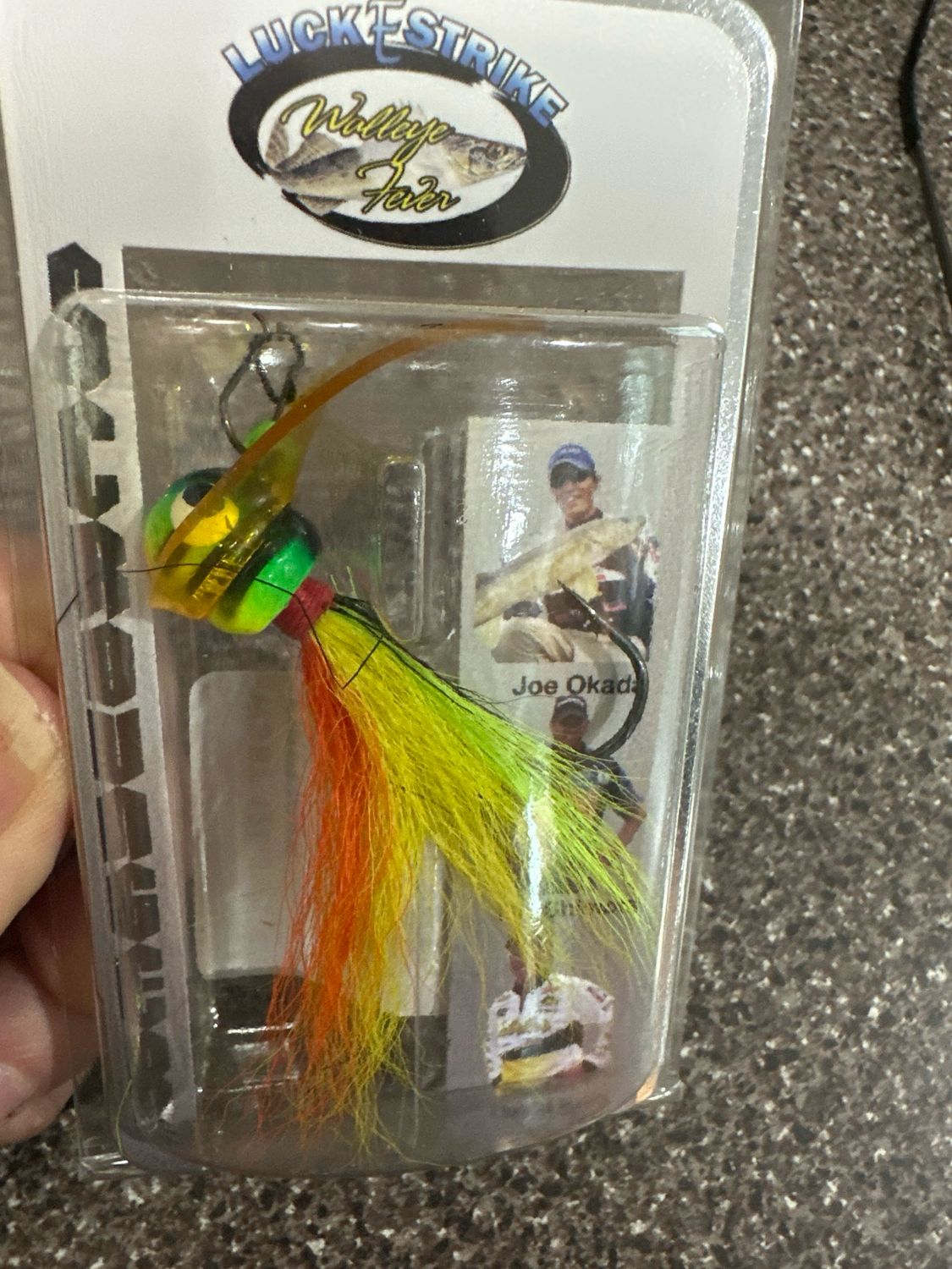 Luck E Strike 1/2oz Firetiger Bucktail Jig. NIP
