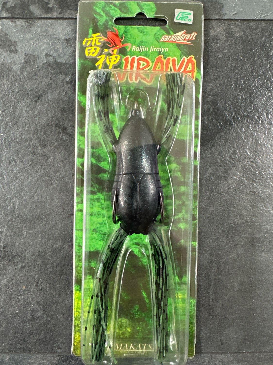 Imakatsu Raijin Jiraiya JDM Topwater Frog VERY Rare. S-14 Green Pumpkin Pepper. NIB