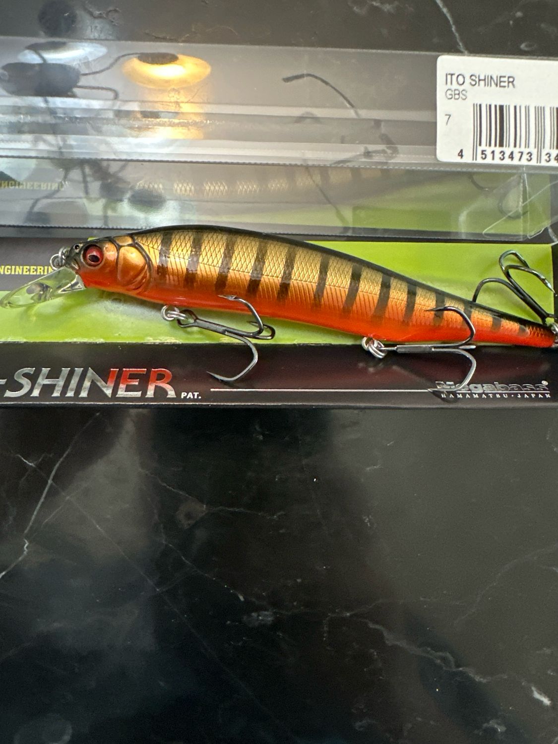 Megabass ITO Shiner GBS 115mm 1/2oz, Max Depth 2m (App 6.5’), Exact Bait In Pics. New In Package.