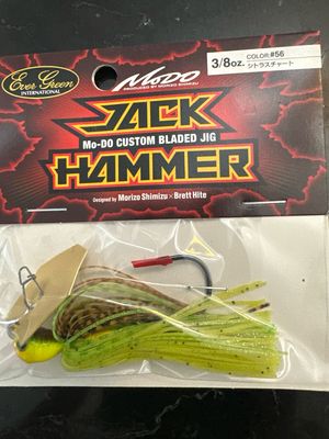 Evergreen Jack Hammer Jackhammer 3/8oz #56 Citrus Chart. GREAT Color. New In Packages