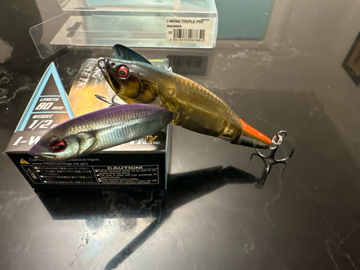 Megabass I-Wing Triple Fry JDM Jointed Topwater. Mahseer. Exact Bait In Pics. Just Over 3” 1/2oz. NIB