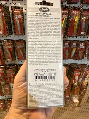 Lucky Craft Lightning Pointer 110SP Suspending Nasty BG 5-6’ 4.5” (110mm). NIP