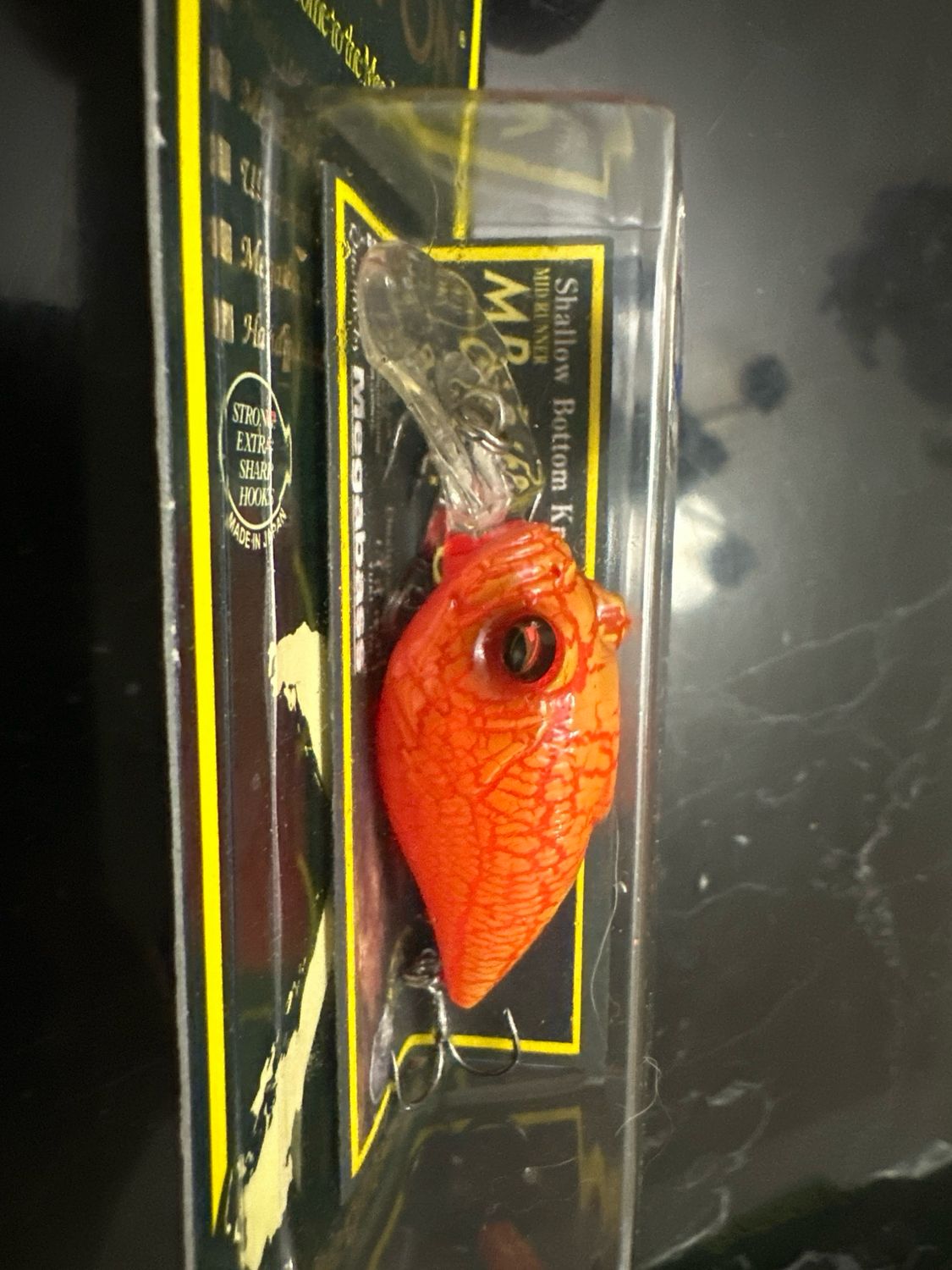 Megabass MR-X Griffon Hard To Find Color UV Impact Red (Orange &amp; Red), Exact Bait In Pics. 5-8’