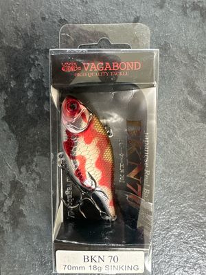 Vagabond BKN 70 Chimidoro (Bloody) Joe. 70mm 18g Very Rare JDM Lipless Crankbait.
