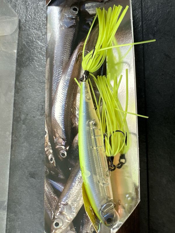 Imakatsu Alive Chatter Hard To Find JDM Chatterbait (Japanese Chatter With Hard Minnow Attached). 90mm 13g Dead Slow Sinking. Exact Bait In Pics. NIB